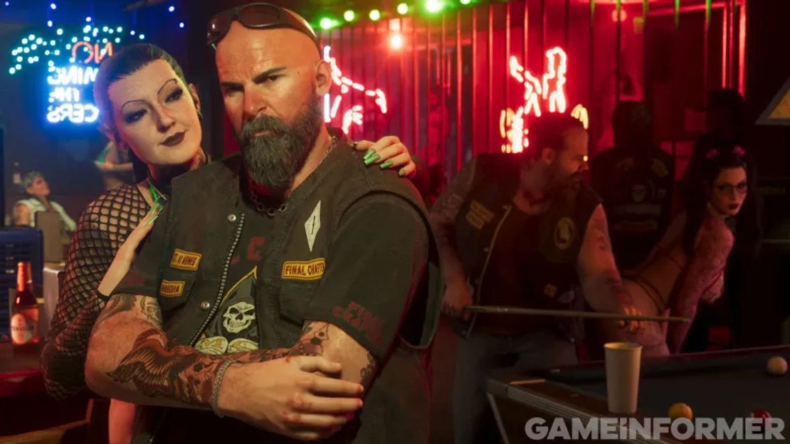 Cena de bar em GTA 6, mostrando ambiente social de Vice City