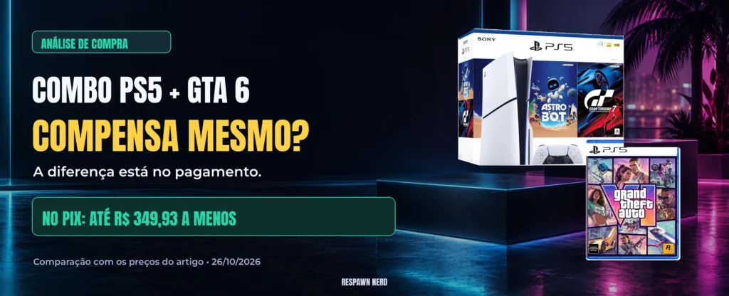 Combo PS5 + GTA 6 na Amazon vale a pena