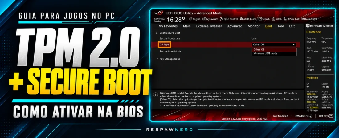 Como ativar TPM 2.0 e Secure Boot na BIOS: passo a passo para jogos