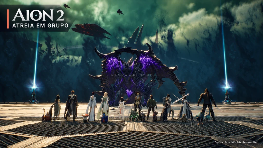 Aion 2 Atreia em grupo exploracao MMORPG